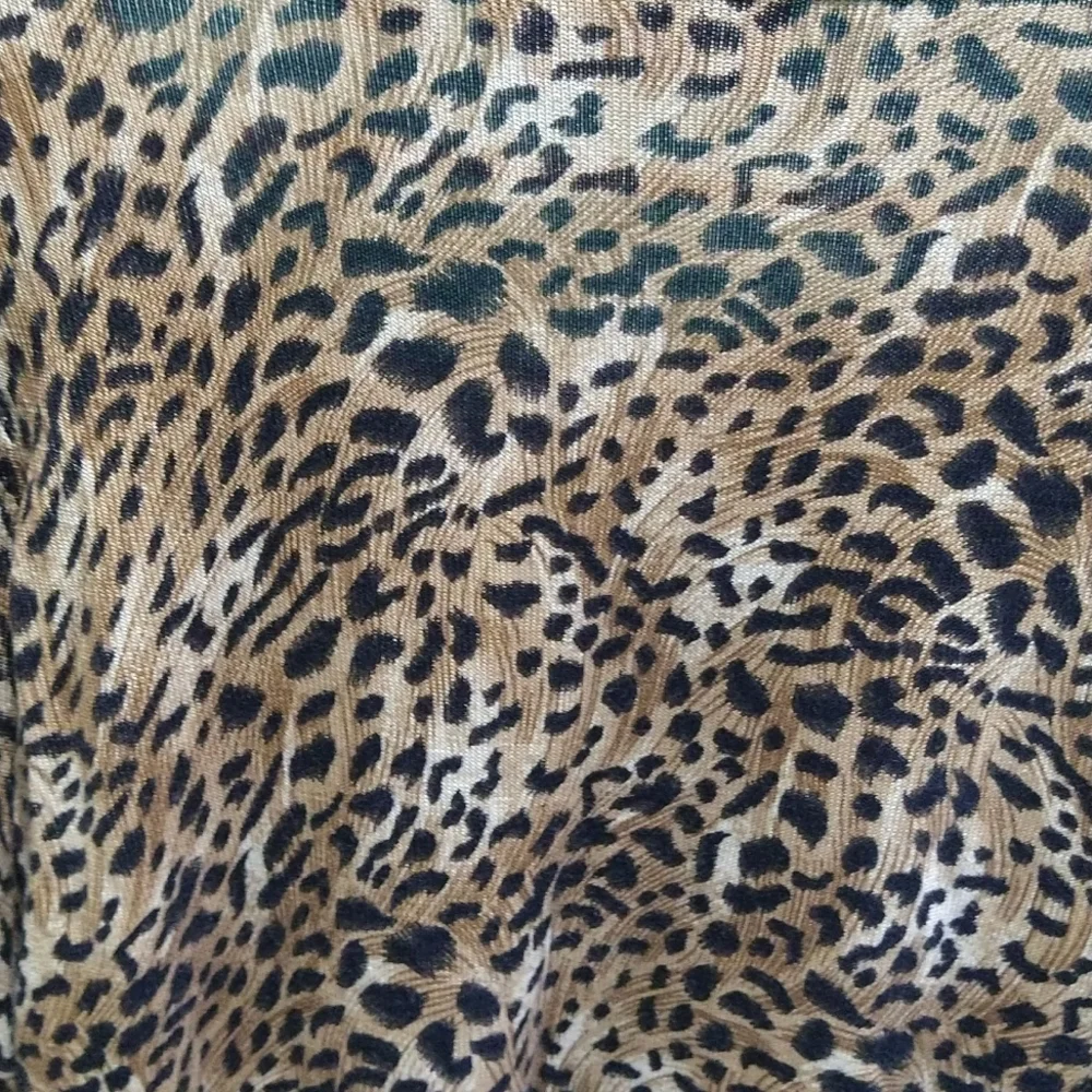 VTG Dana Buchman vintage glamour,  leopard asymmetrical neckline - Picture 5 of 10